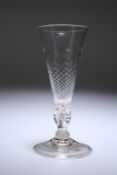 AN EARLY 18th CENTURY DRINKING GLASS