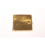 A 9 CARAT GOLD CIGARETTE CASE