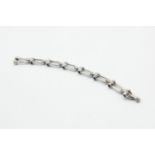 AN 18CT WHITE GOLD, SAPPHIRE AND DIAMOND BRACELET BY VOURAKIS