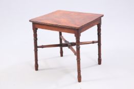 A 19TH CENTURY MAHOGANY TABLE IN MINIATURE