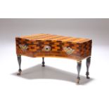 A 19TH CENTURY FRENCH PALAIS ROYALE STYLE PIANO-FORM TABLE NECESSAIRE