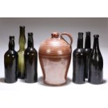 A GROUP OF SIX 19TH CENTURY WINE BOTTLES