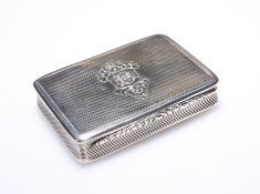 A GEORGE IV SILVER SNUFF-BOX, BY WILLIAM EDWARDS, LONDON, 1823