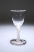 A LARGE ROUND FUNNEL BOWL WINE GLASS, c. 1760