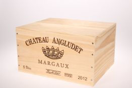 12 BOTTLES CHATEAU D'ANGLUDET CRU BOURGEOIS SUPERIEUR MARGAUX 2012