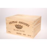 12 BOTTLES CHATEAU D'ANGLUDET CRU BOURGEOIS SUPERIEUR MARGAUX 2012