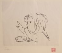 AFTER JOHN LENNON (1940-1980), LOOK - SEAN, THE ARTIST'S SON EATING