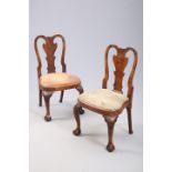 A PAIR OF GEORGE II WALNUT CHAIRS