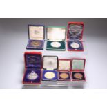 A GROUP OF EDWARDIAN AND LATER SILVER, SILVER-GILT AND BRONZE AGRICULTURAL AND OTHER MEDALS ,CASED