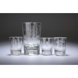 A GROUP OF FOUR WAGER GLASSES, c. 1800