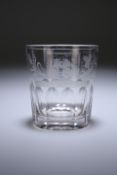 A GEORGIAN GLASS TUMBLER, c. 1800