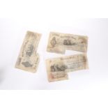 PROVINCIAL BANKNOTES: THREE 19th CENTURY J. BACKHOUSE & CO. FIVE POUND NOTES