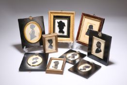 A COLLECTION OF NINE SILHOUETTES