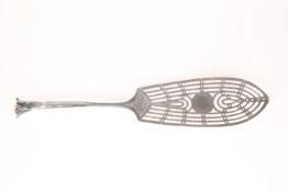 A VICTORIAN SILVER FISH-SLICE, MAPPIN AND WEBB, SHEFFIELD, 1895