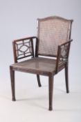 A CHINESE CHIPPENDALE STYLE BERGERE