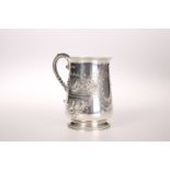 A VICTORIAN SILVER CHRISTENING-MUG, THOMAS LATHAM AND ERNEST MORTON, BIRMINGHAM, 1875