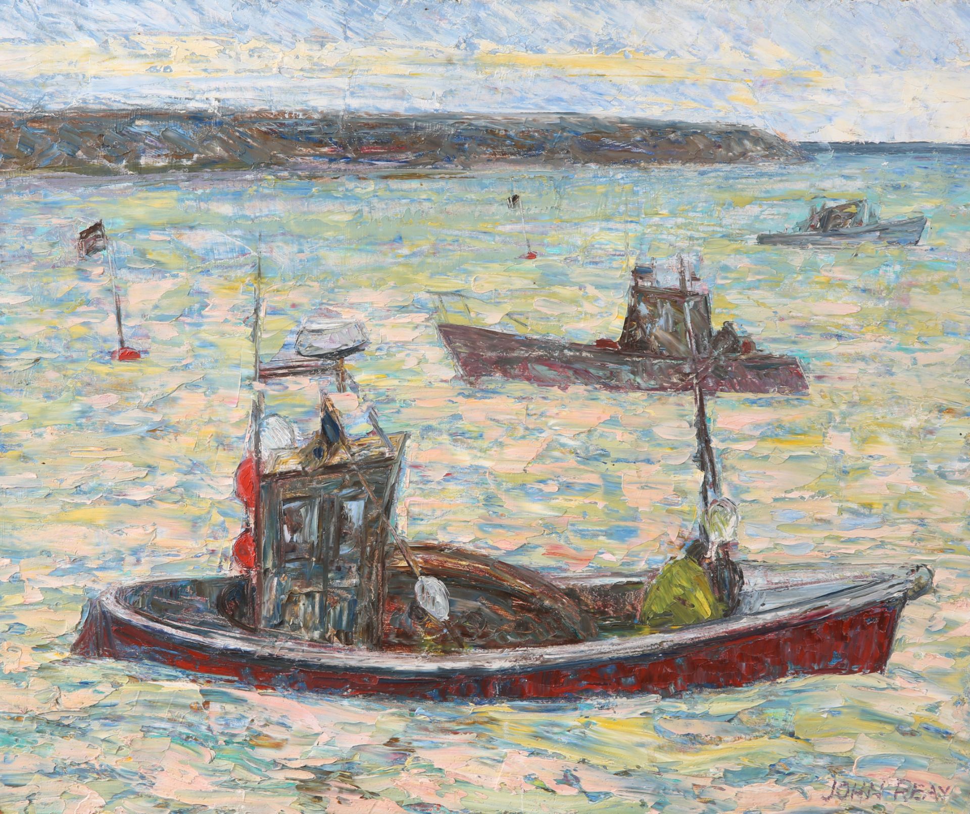 JOHN REAY, BOATS AT SEA