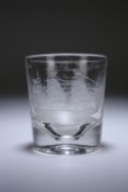 A MID-19th CENTURY GLASS TUMBLER