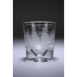 A MID-19th CENTURY GLASS TUMBLER