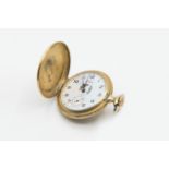 A GOLD PLATED LE GRAN FULL HUNTER POCKET WATCH