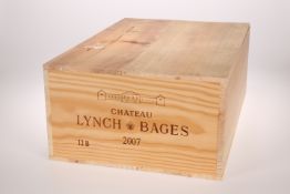 12 BOTTLES CHATEAU LYNCH BAGES GRAND CRU CLASSE PAUILLAC 2007 (OWC)