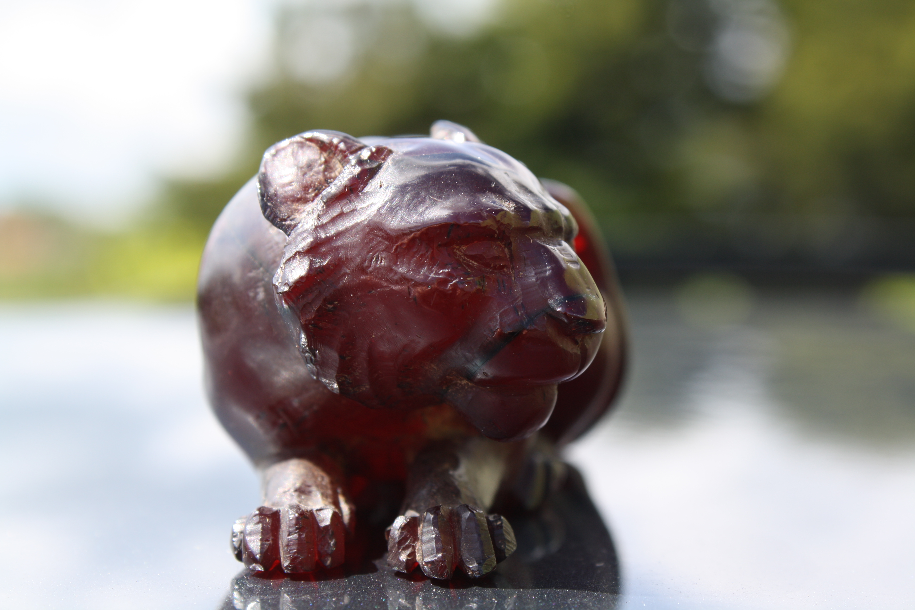 A CHINESE AMBER MODEL OF A TIGER - Image 11 of 13