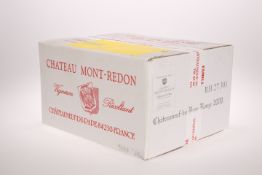 6 BOTTLES CHATEAUNEUF DU PAPE CHATEAU DE MONT REDON 2009