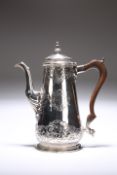 A GEORGE II SILVER COFFEE-POT, PETER ARCHAMBO, LONDON, CIRCA 1750