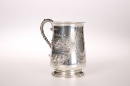 A VICTORIAN SILVER CHRISTENING-MUG, THOMAS LATHAM AND ERNEST MORTON, BIRMINGHAM, 1875