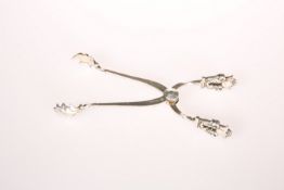 A PAIR OF DANISH SILVER SUGAR-TONGS, BY GEORG JENSEN, COPENHAGEN, WITH ENGLISH IMPORT MARKS FOR 1976
