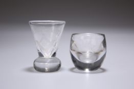 TWO MASONIC TOASTING GLASSES