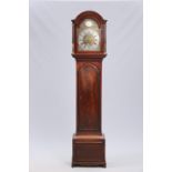 A GEORGE III MAHOGANY EIGHT-DAY LONGCASE CLOCK