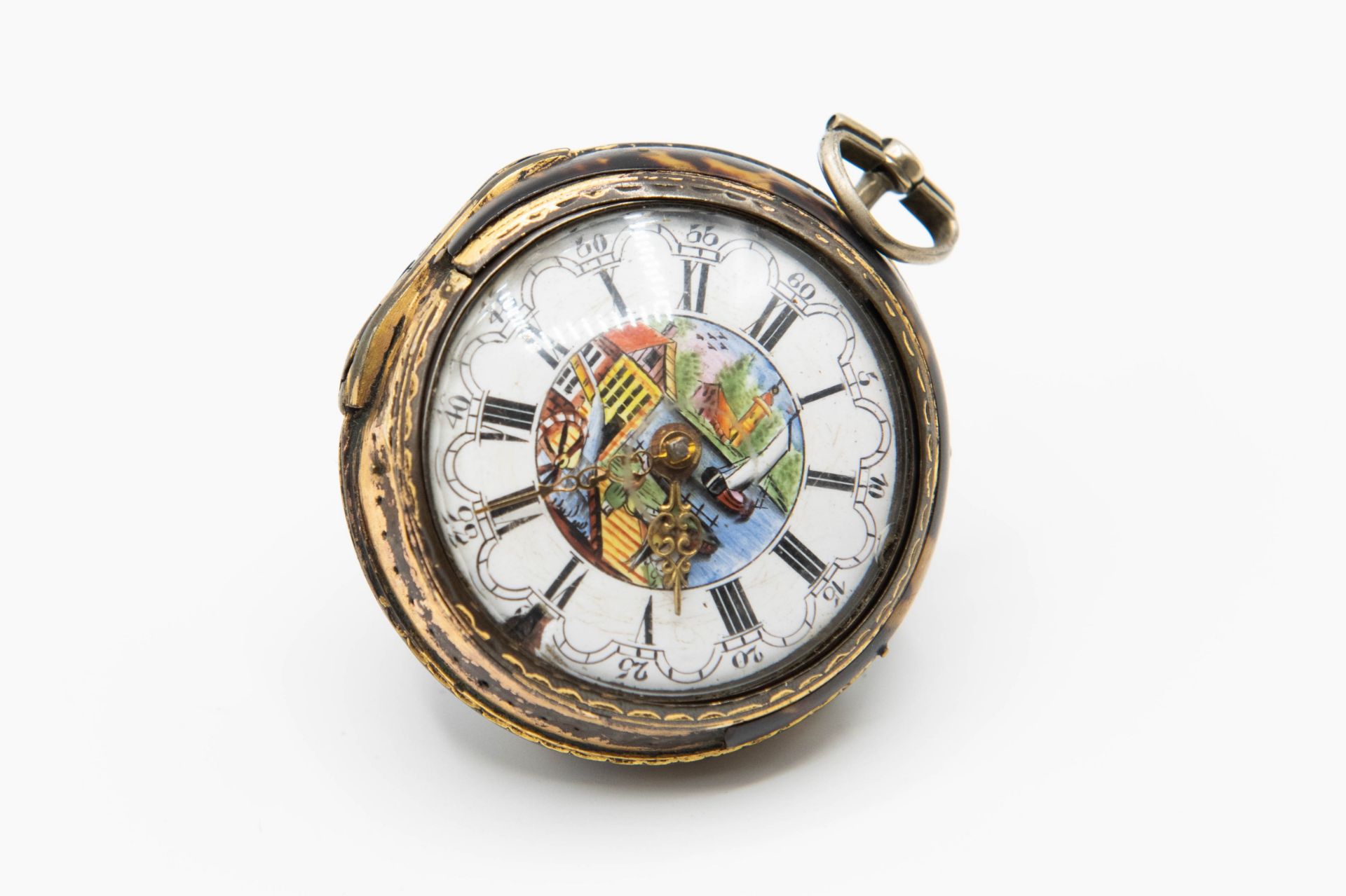 AN 18TH CENTURY PAIR CASED POCKET WATCH