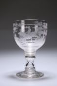 HUNTING INTEREST: A VICTORIAN GLASS OVER-SIZED RUMMER