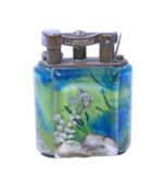 A DUNHILL AQUARIUM TABLE LIGHTER