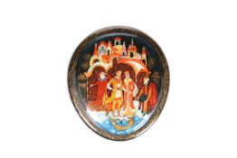 A RUSSIAN LACQUER BOX