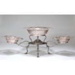 AN EDWARDIAN SILVER EPERGNE, ALEXANDER CLARK MANUFACTURING