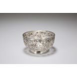 A CHINESE EXPORT SILVER BOWL, c.1900