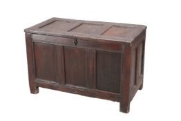 A LATE 17TH CENTURY OAK COFFER