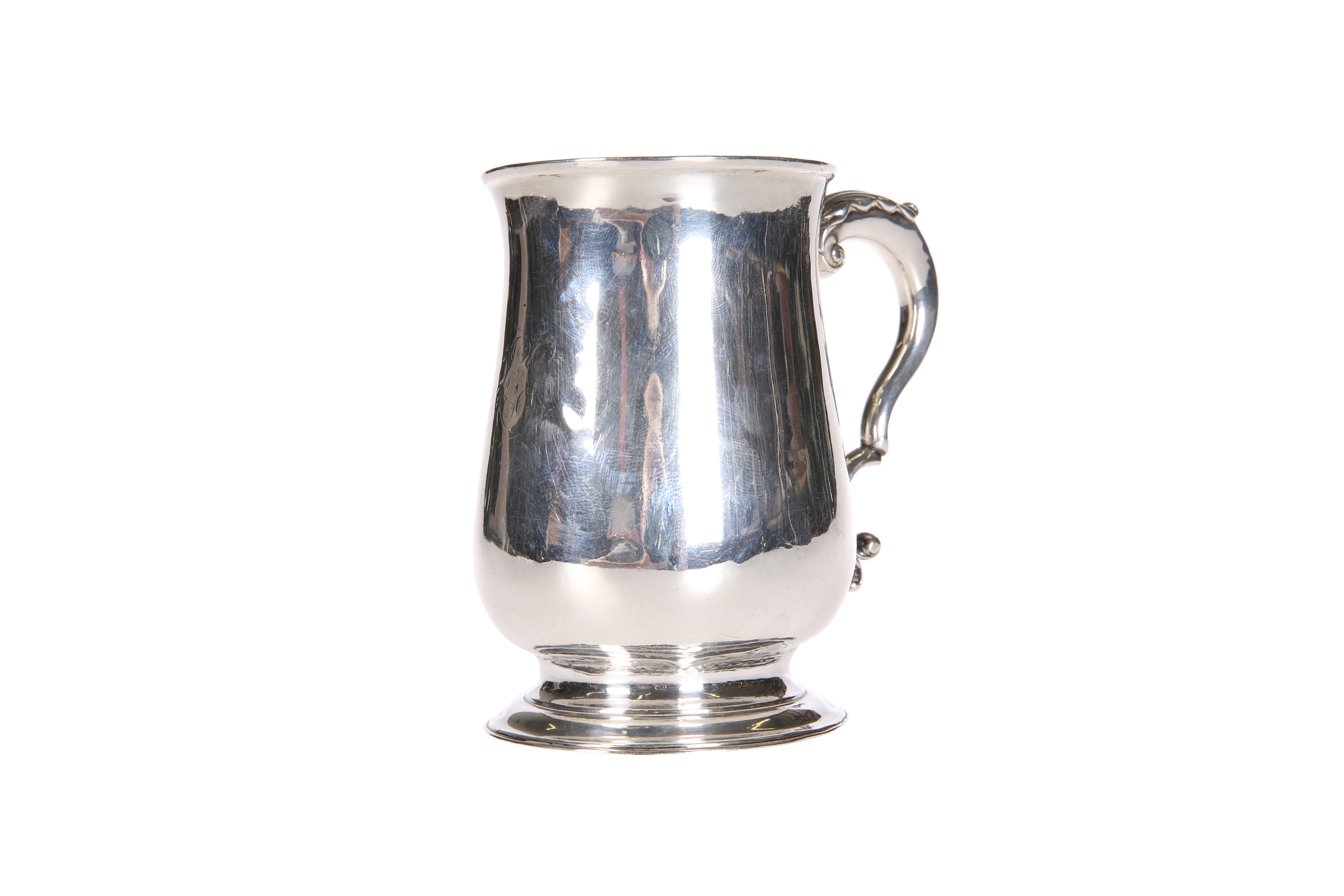 A GEORGE II SILVER TANKARD, LONDON 1759