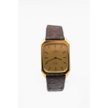 GENTLEMANS GOLD PLATED OMEGA STRAP WATCH