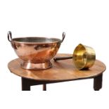 A 19TH CENTURY COPPER COLANDER