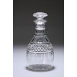 A REGENCY CUT-GLASS DECANTER