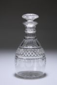 A REGENCY CUT-GLASS DECANTER