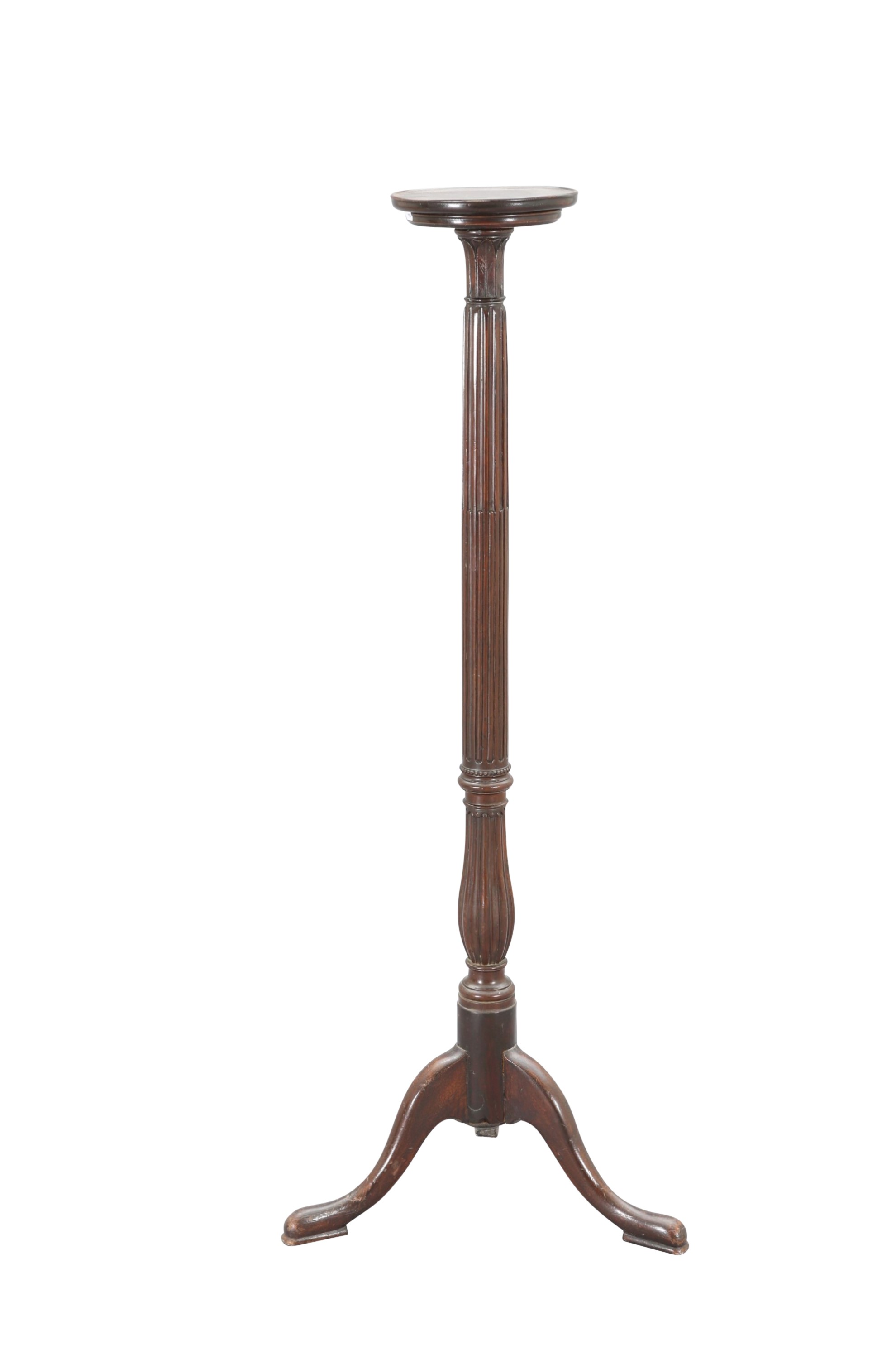A MAHOGANY TORCHERE, IN GEORGIAN STYLE, LATE 19TH - Image 2 of 2