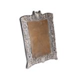 A HANDSOME VICTORIAN SILVER-MOUNTED EASEL MIRROR, WILLIAM COMYNS, LONDON 1886