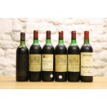 6 BOTTLES MIXED LOT ASSORTED MATURE CLARET