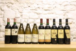 10 BOTTLES MIXED LOT MATURE CLARET, RIOJA AND POUILLY FUME