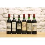 6 BOTTLES MIXED LOT OF MATURE AND CLASSIFIED CLARET