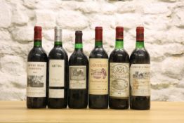 6 BOTTLES MIXED LOT OF MATURE AND CLASSIFIED CLARET